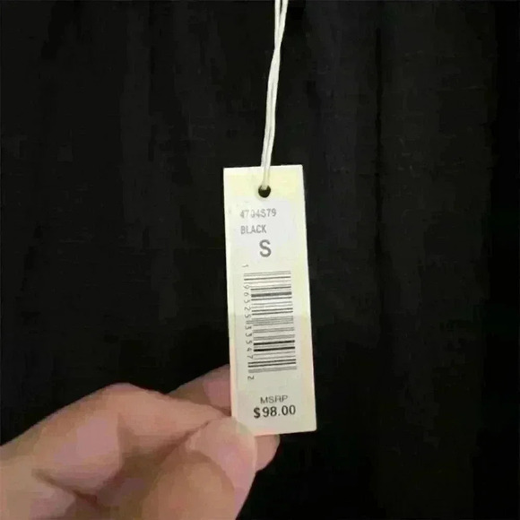 Max Studio Women's Black Bubble Short Sleeve Textured Blouse Size S - Picture 5 of 9